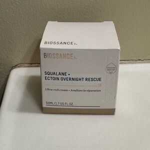Biossance Squalane + Ectoin overnight rescue moisturizer NIB